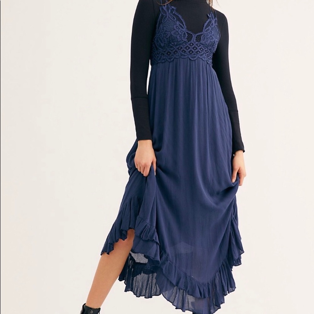 Free People Adella maxi slip dress